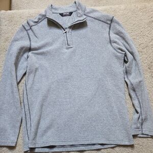 Gray Quarter-Zip Pullover